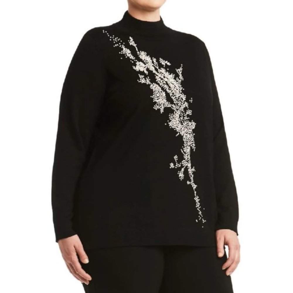 Toni T by Toni Plus Embroidered Merino Sweater